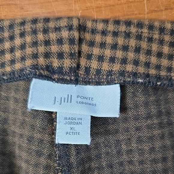 J. Jill Women's Ponte Checkered Leggins - Picture 2 of 7